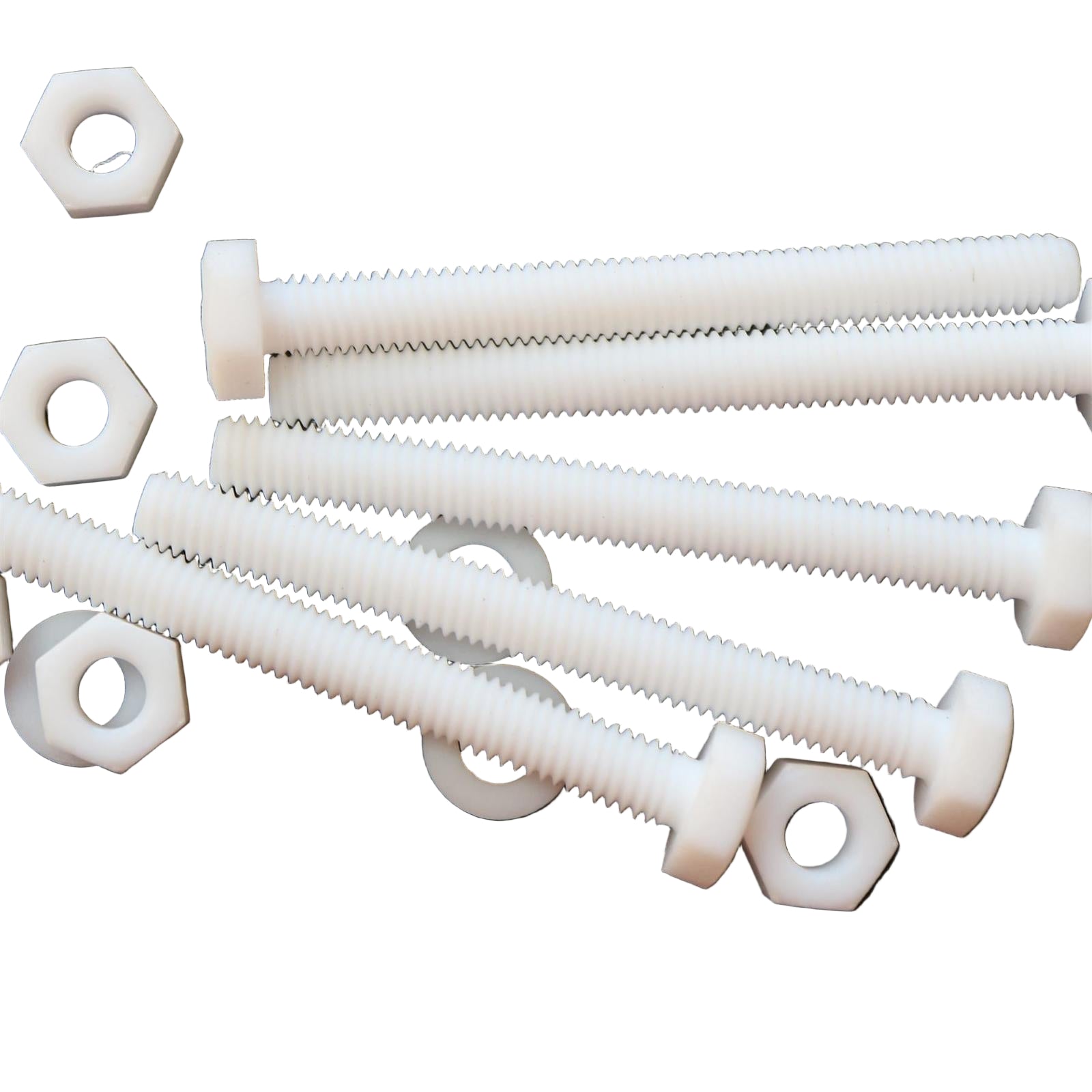 5x PTFE Hex Head, M6 x 60mm