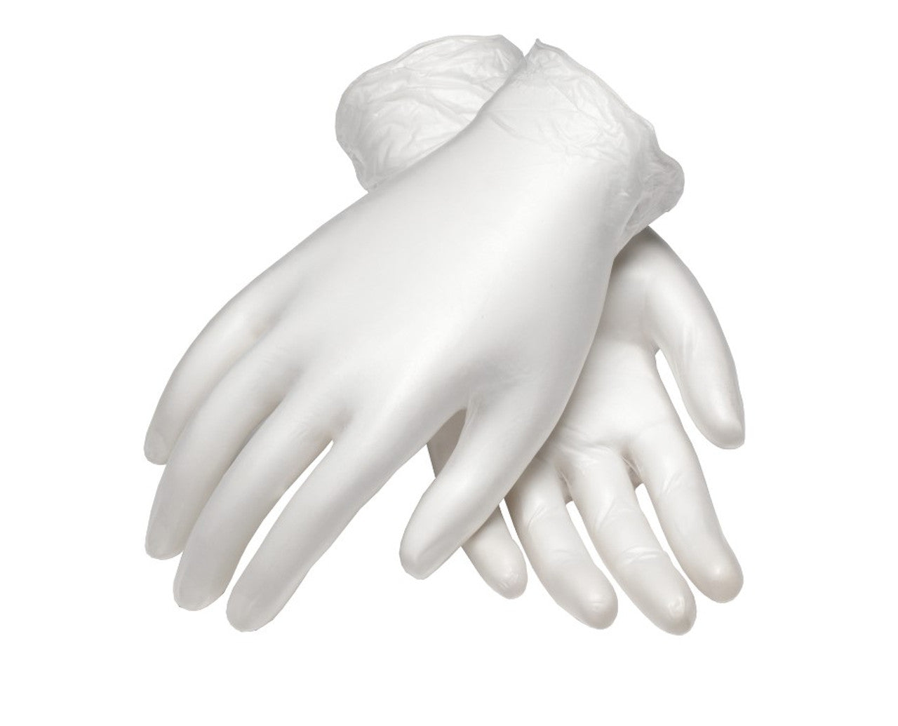Vinyl Gloves – 9.5" Length – ISO 5 Class 100 – Finger-Textured Grip – Clear – PI-2824 (Available S–XL)