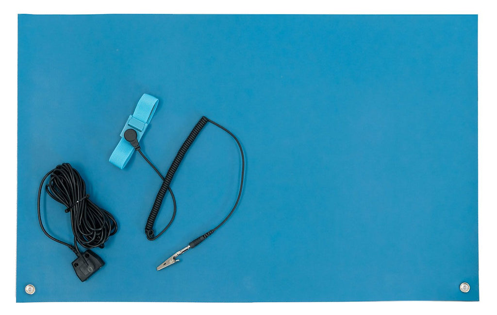 Dual-Layer Rubber Anti-Static Workstation Mat Kits (18"x24")